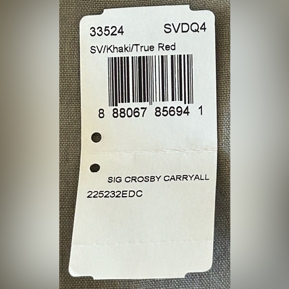 COACH Crosby Signature C Jacquard Canvas & Smooth Leather Carryall Tote Bag - Picture 12 of 12